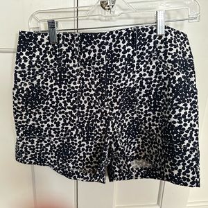 Loft navy patterned shorts